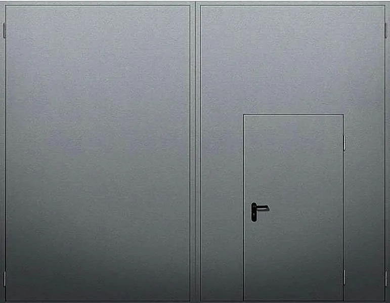 Противопожарные ворота Fenix-9 (Нитроэмаль) - внешняя сторона
